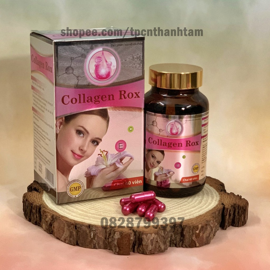 [Mã 66FMCGSALE hoàn 8% xu đơn 500K] Viên uống COLLAGEN ROX làm đẹp da chống lão hóa, cải thiện nếp nhăn - Hộp 60v | BigBuy360 - bigbuy360.vn