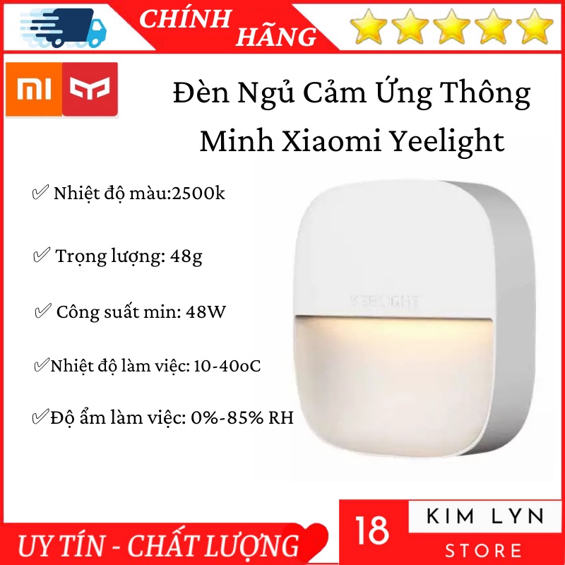 Đèn Ngủ Cảm Ứng, Đèn Thông Minh Xiaomi Yeelight YLYD09YL Cảm Biến Ánh Sáng Tự Động- Bảo Hành 12 Tháng