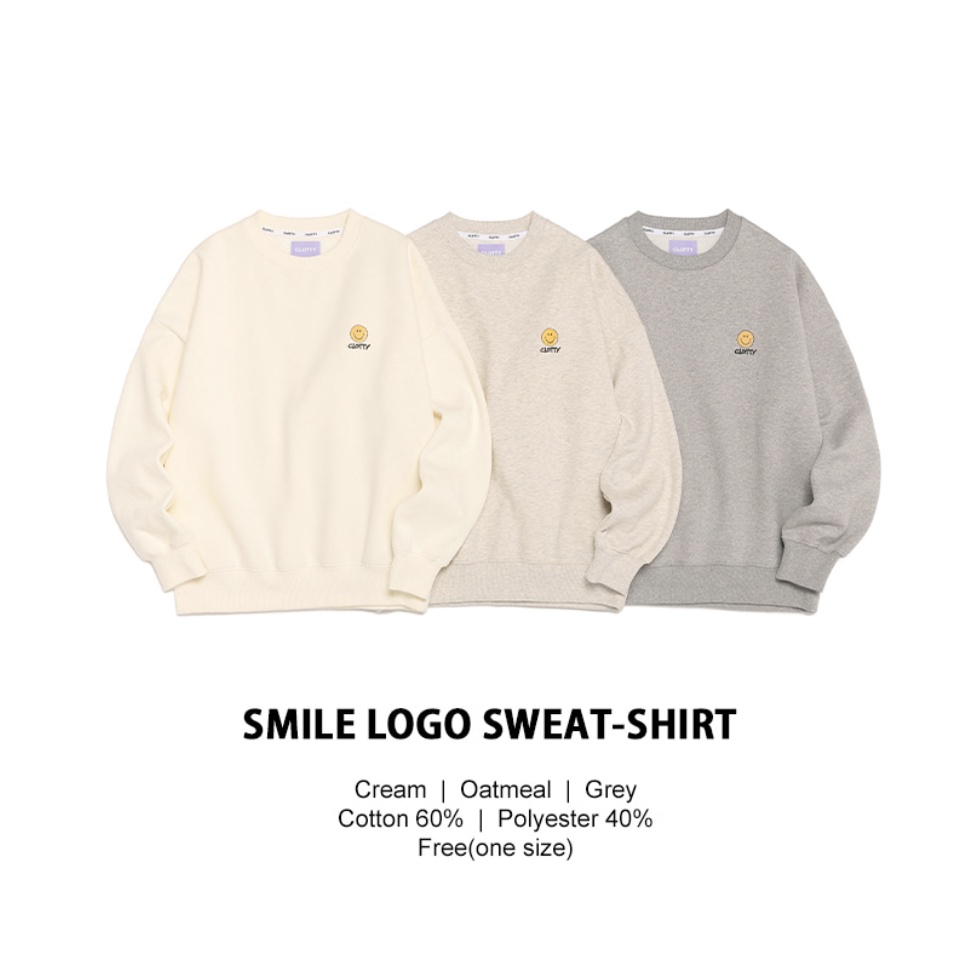 ÁO SWEATER CLOTTY SMILE LOGO TAEHYUNG BTS l ORDER CHÍNH HÃNG