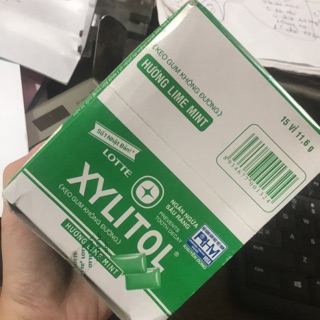 Kẹo gum xyliton hương lime mint