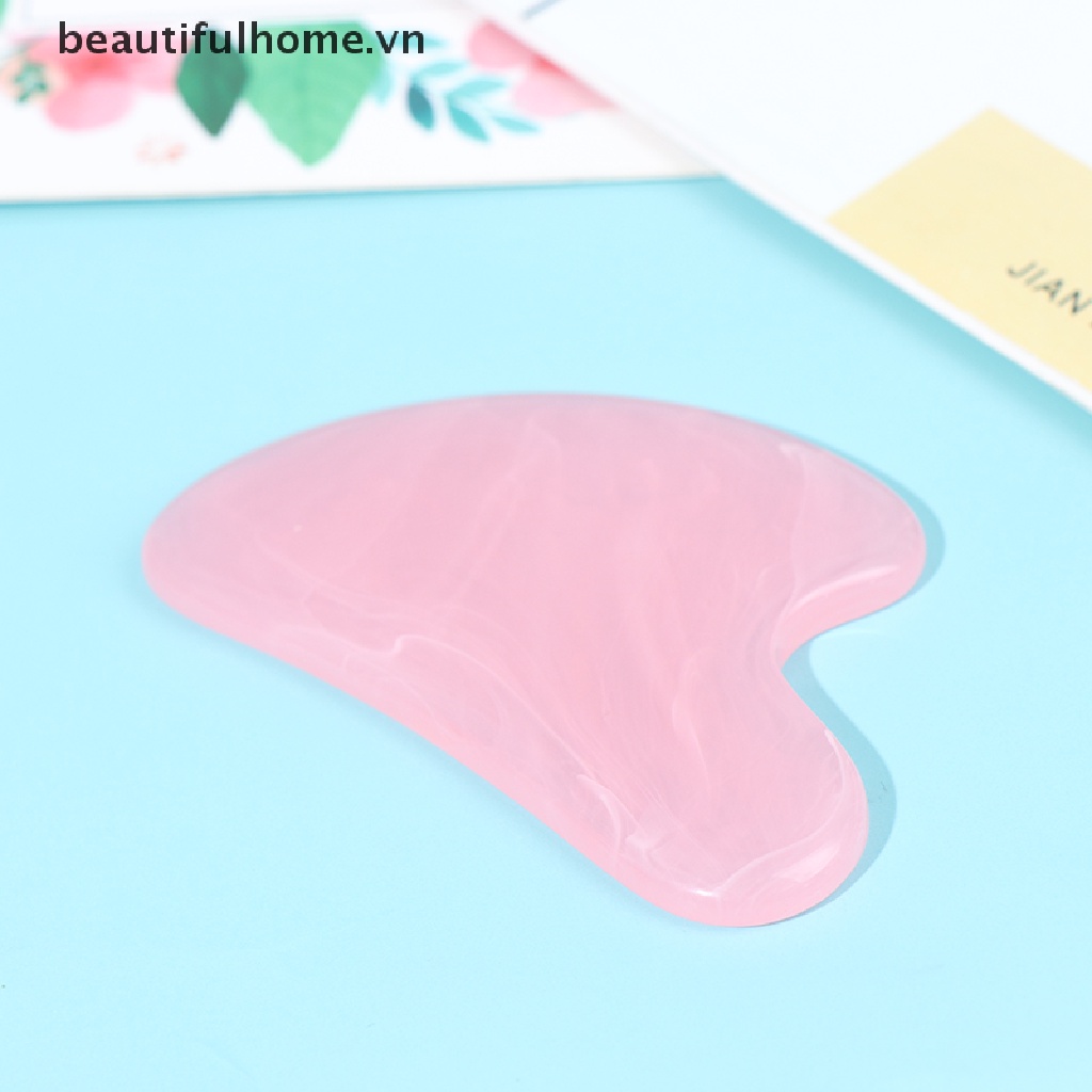 Dụng Cụ Mát Xa Gua Sha Bằng Đá Ngọc Bích Tự Nhiên Xóa Nếp Nhăn