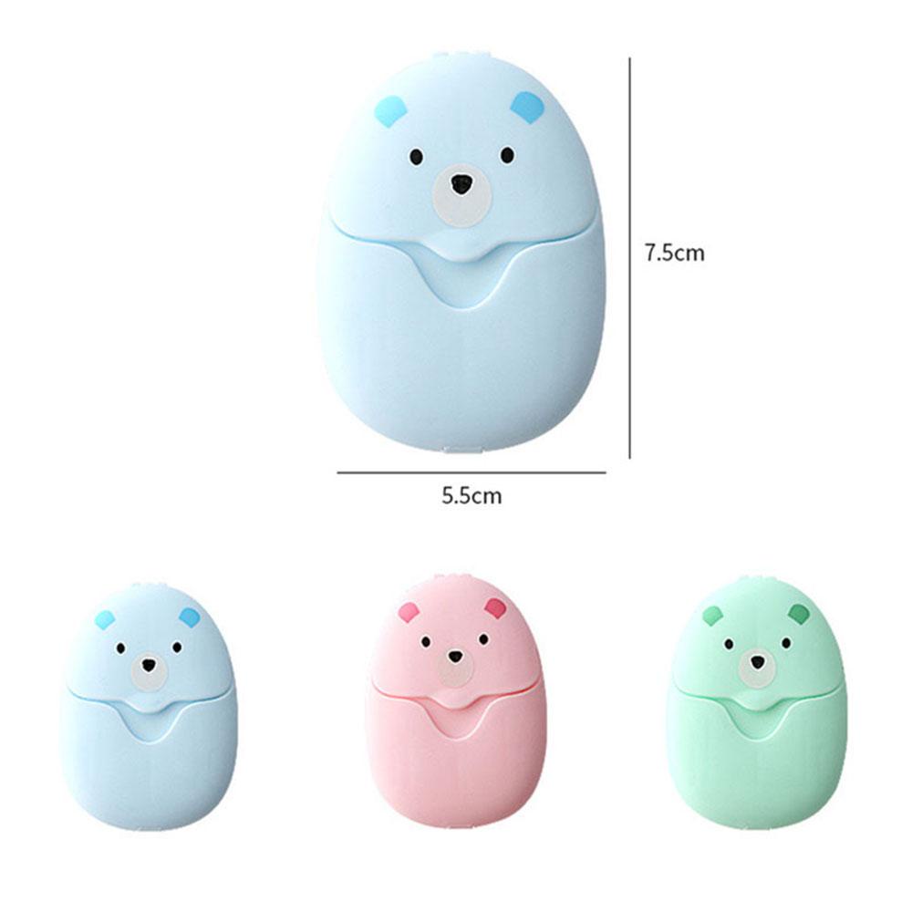 1 Hộp 50 / 50 Xà Phòng Giấy Mini Dùng Khi Đi Du Lịch