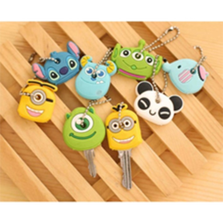 Miếng vỏ bọc chìa khóa silicon dễ thương đa dạng màu F167SPAZ