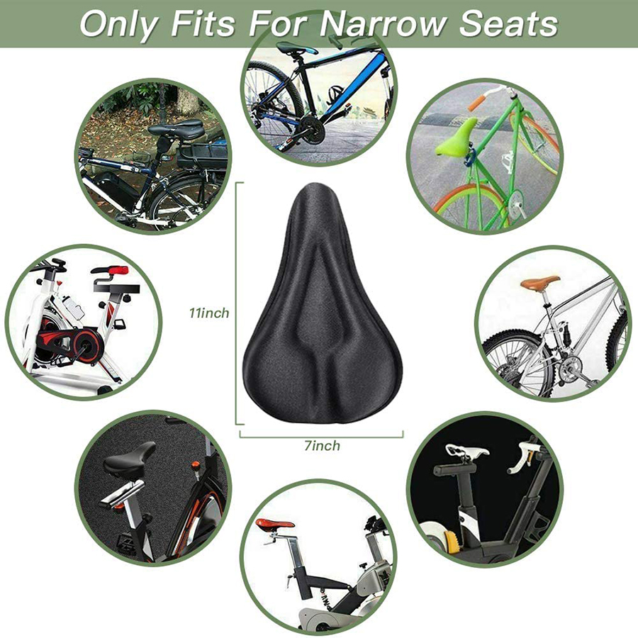 Vỏ bọc yên xe đạp bằng cao su non siêu mềm 3D thoải mái chống thấm nước