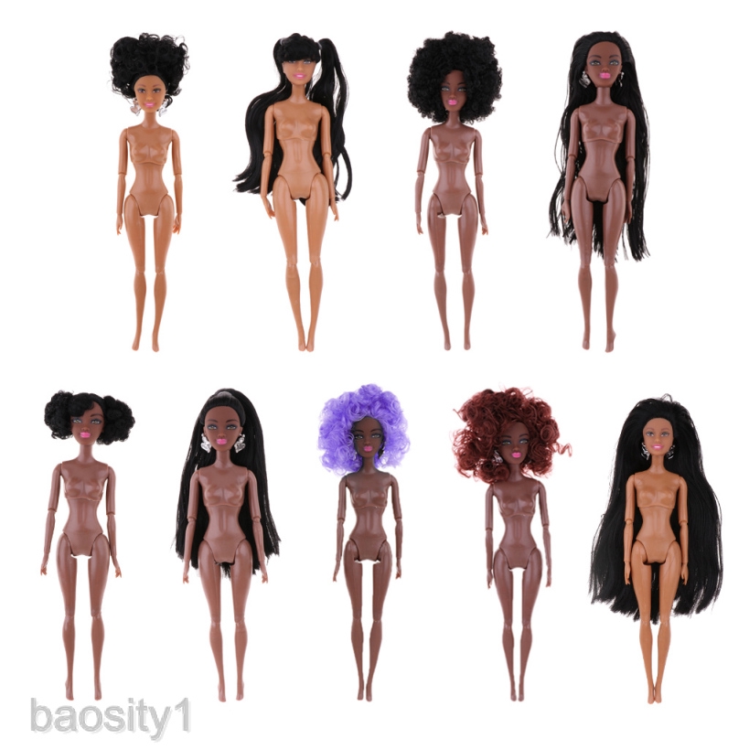 Búp Bê Cô Gái Châu Phi Có Khớp Động Tiện Dụng Chất Lượng Cao 12