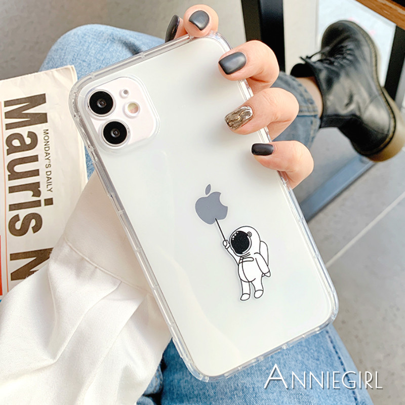 Ốp điện thoại TPU mềm họa tiết phi hành gia dễ thương cho IPhone 11 Pro Max XR Xs Max 8 7 Plus | BigBuy360 - bigbuy360.vn