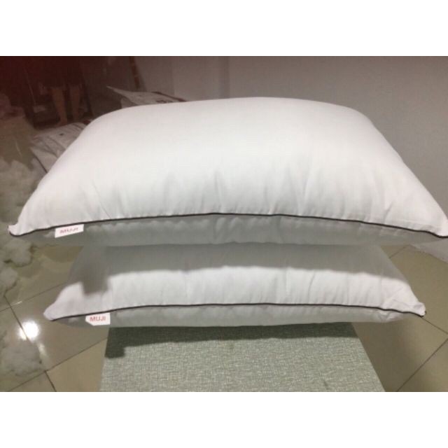 Ruột gối Muji nhồi bông gòn trắng cao cấp   45x65cm(2 chiếc)