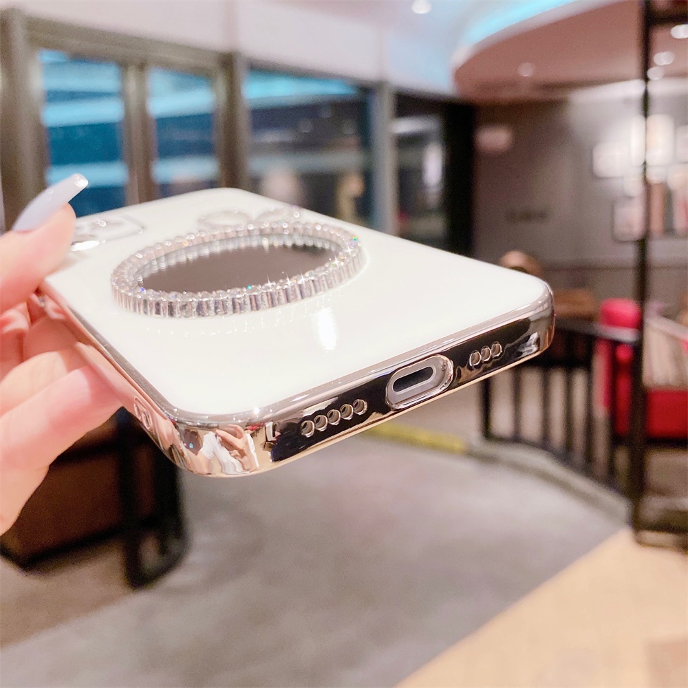 Ốp Điện Thoại Mềm Tráng Gương 3D Cho iPhone 12 Mini 11 Pro Max X XR XS 7 7P / 8P SE 2020 PLUS