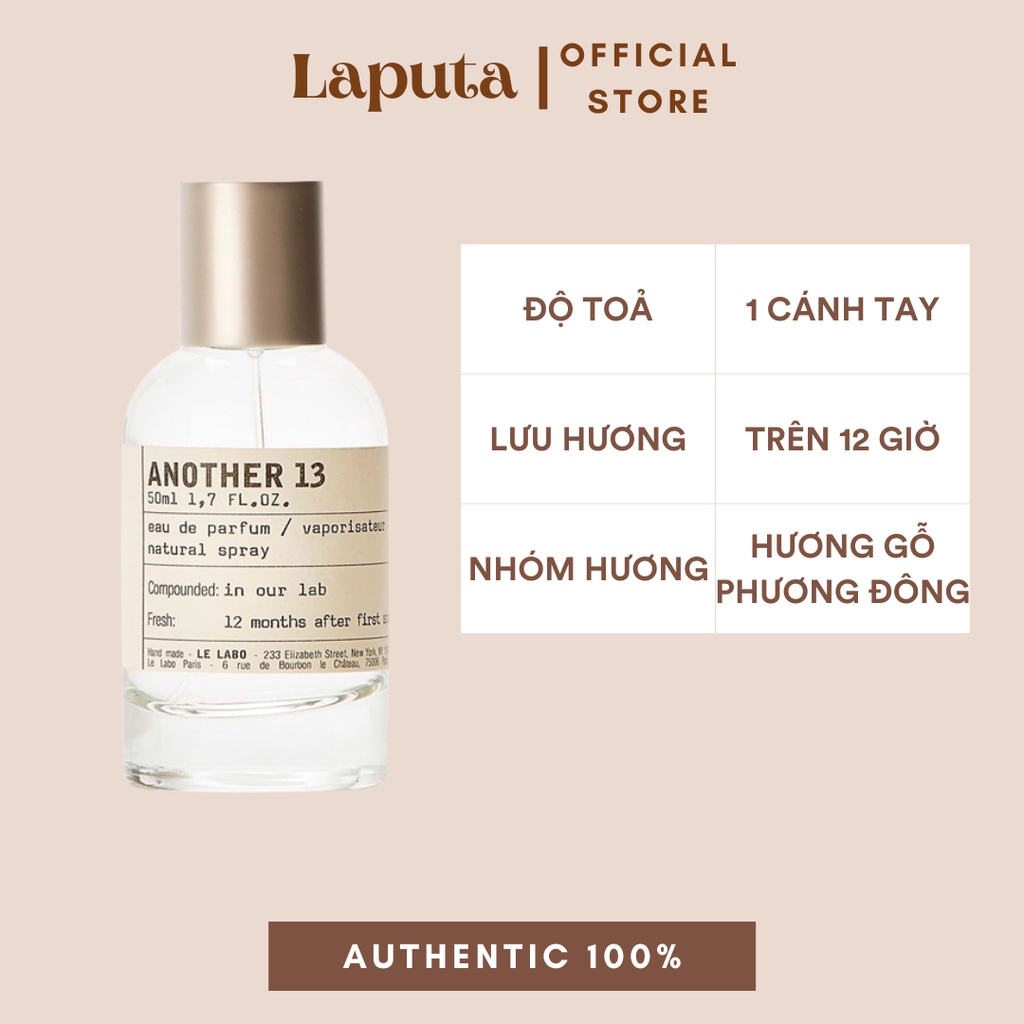 Nước Hoa Unisex Le Labo Another 13, Mẫu thử 2ml, 5ml,10ml