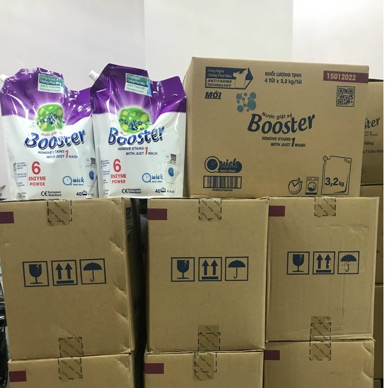 COMBO 4 TÚI NƯỚC GIẶT XẢ BOOSTER HƯƠNG NẮNG MAI TÚI 3,2KG,HÀNG CHÍNH HÃNG