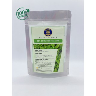 [100gr] Bột Collagen Trà Xanh Nguyên Chất - [Mặt Nạ Dẻo] - Bột Đắp Mặt Nhà Làm