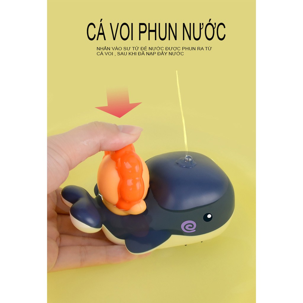 [SALE] Đồ chơi HEO CÁ VOI Phun nước ngộ nghĩnh