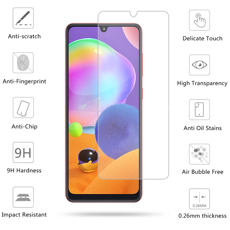 Kính cường lực 9H chất lượng cao bảo vệ cho Samsung Galaxy S23 S21 S22 Plus S20 Fe Note 2
