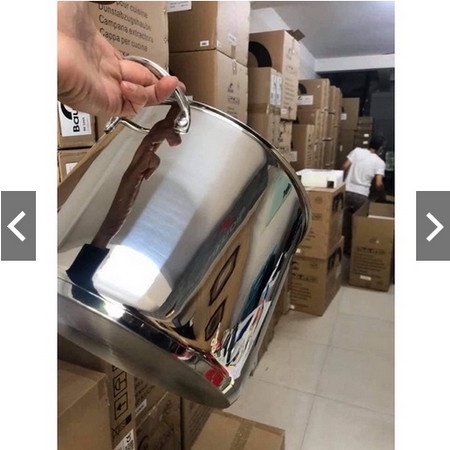 Nồi luộc gà inox FASTER - BAUER 28cm Chuyên dụng cho Bếp điện, Bếp từ