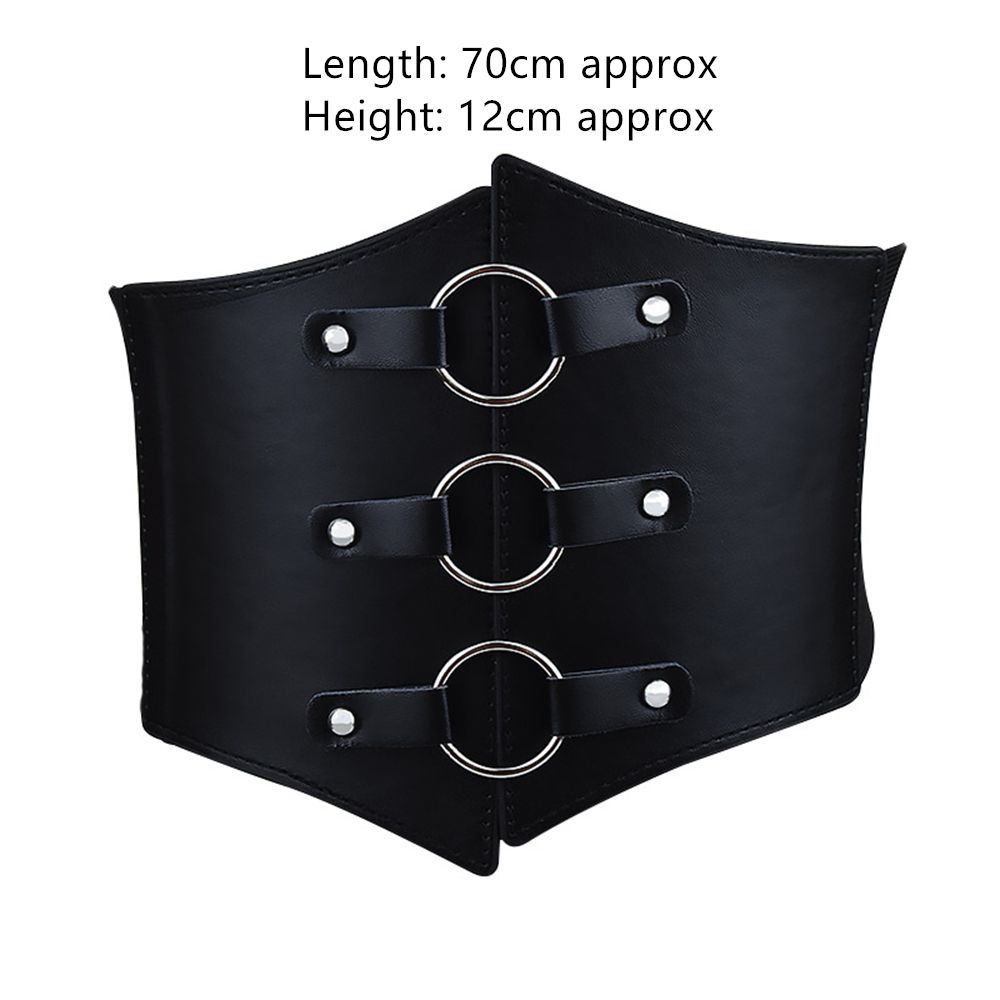 Đai nịt bụng corset da bản to co giãn có thể kéo dài thiết kế thời trang dành cho nữ