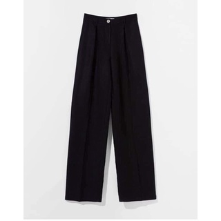 Quần Tây Vitex Ống Rộng Phủ Giày Nam Nữ Hàng thiết kế - Black