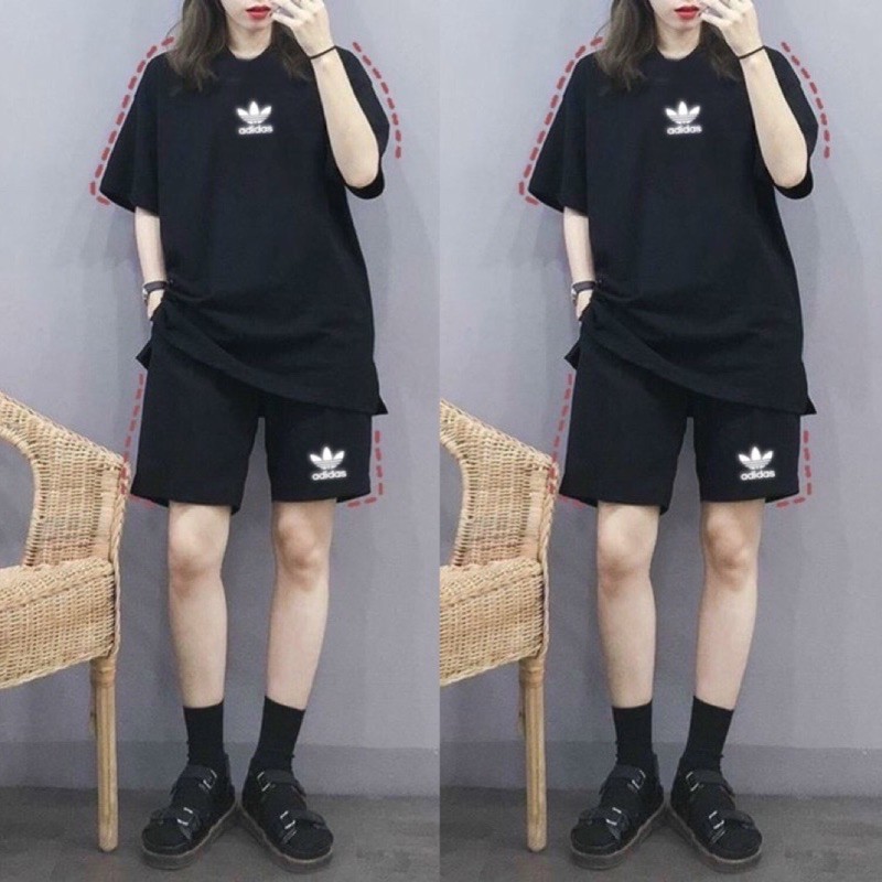 [Rẻ Vô Địch] Sét Đồ Bộ Thể Thao Nam Nữ Mặc Nhà Phản Quang Phong Cách Ulzzang Unisex, Freesize Chất  Thun Cotton