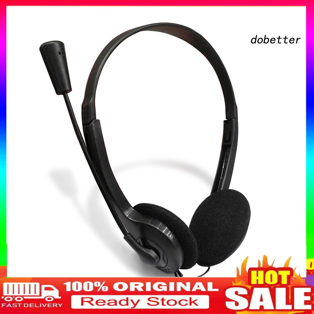 Tai Nghe Chụp Tai Giắc Cắm 3.5mm Kèm Mic Cho Máy Tính