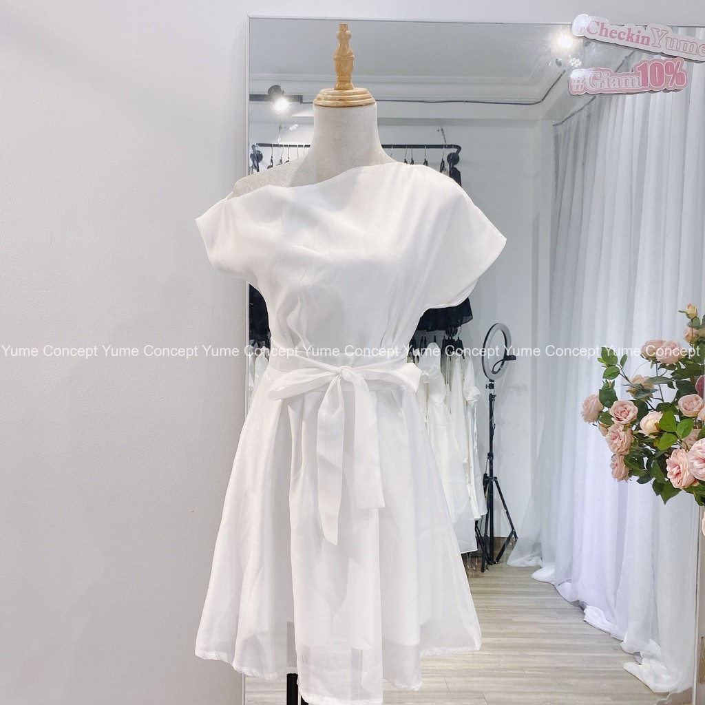 [Mã FATHANG5 giảm 10K đơn 50K]  Đầm lệch vai 1 bên | BigBuy360 - bigbuy360.vn