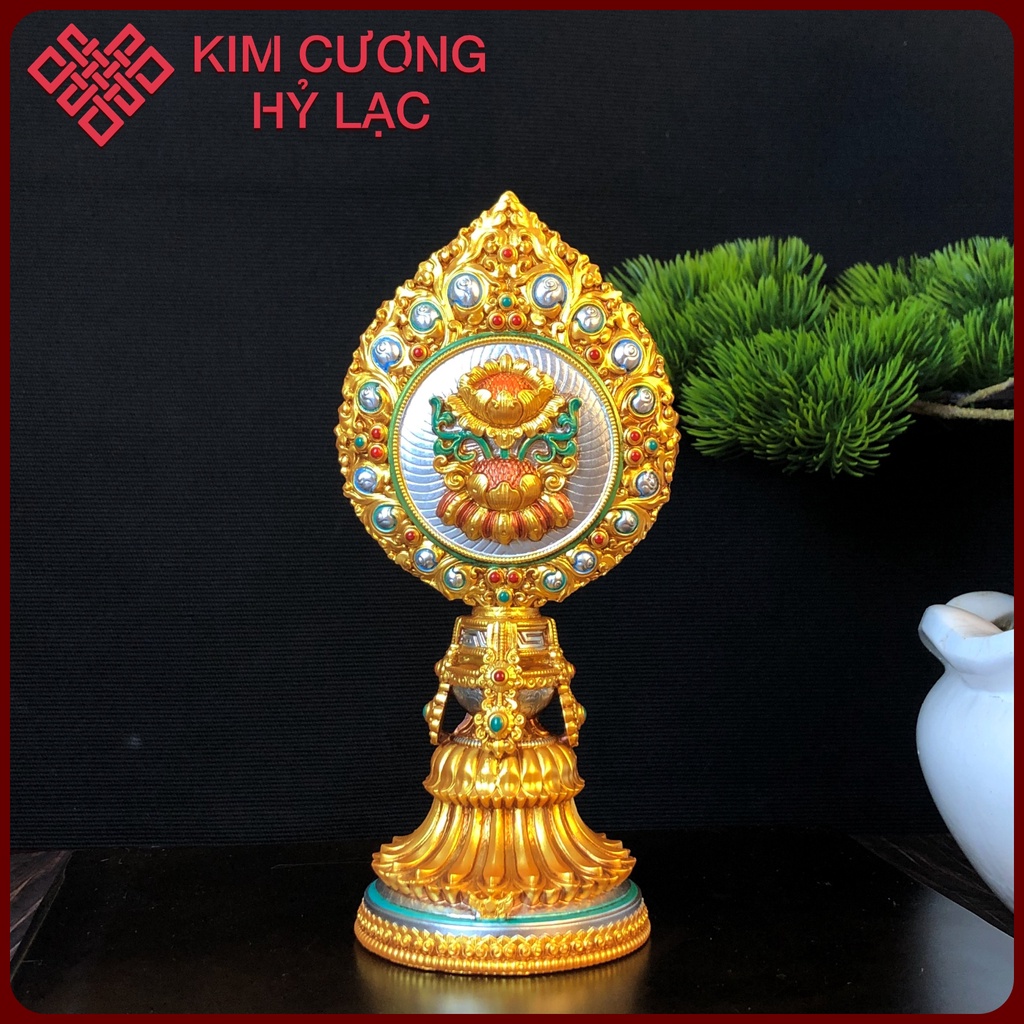 Bát Cát Tường  Mật Tông [Kim Cương Hỷ Lạc] 18 Cm