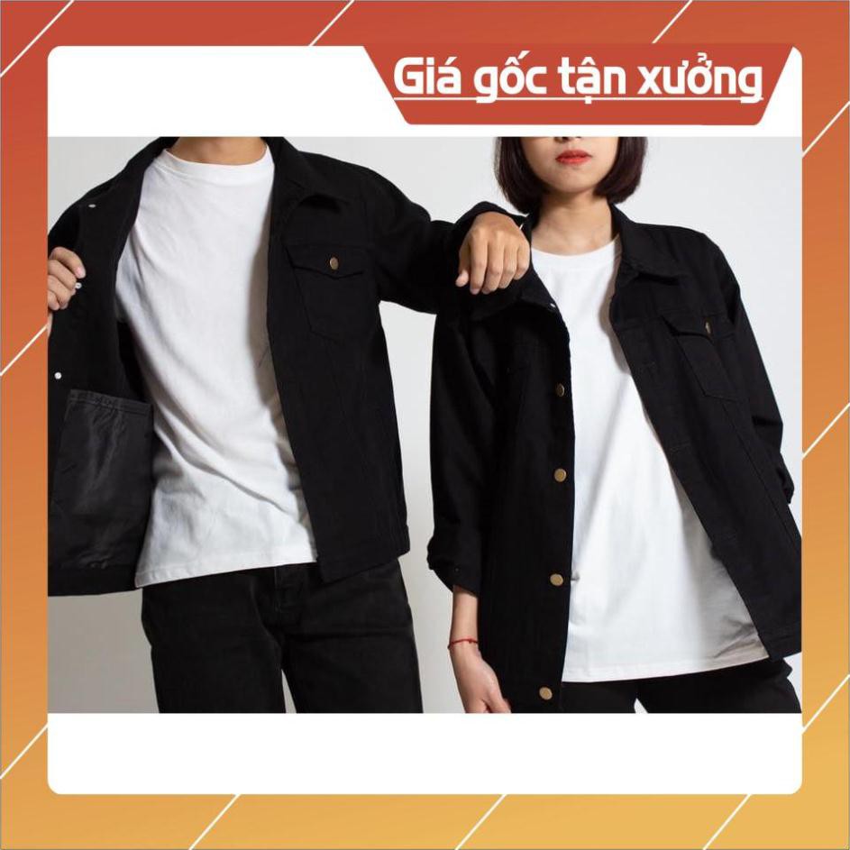 Áo Khoác KAKI chống nắng Nam Nữ BTS Đen Trơn Unisex KK011 jean kaki | BigBuy360 - bigbuy360.vn
