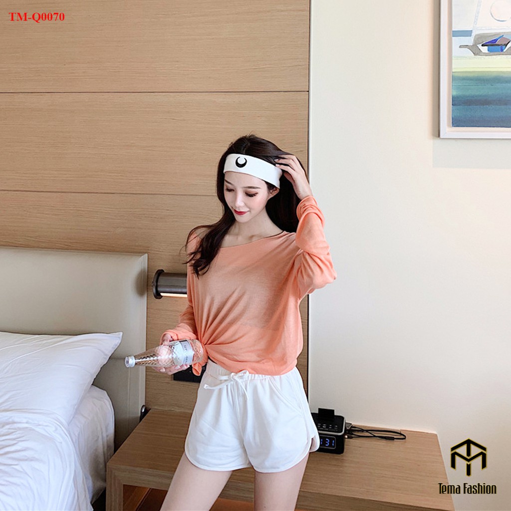 Quần đùi nữ TEMA - quần short nữ cạp chun có túi vải kèm dây nơ siêu xinh | BigBuy360 - bigbuy360.vn