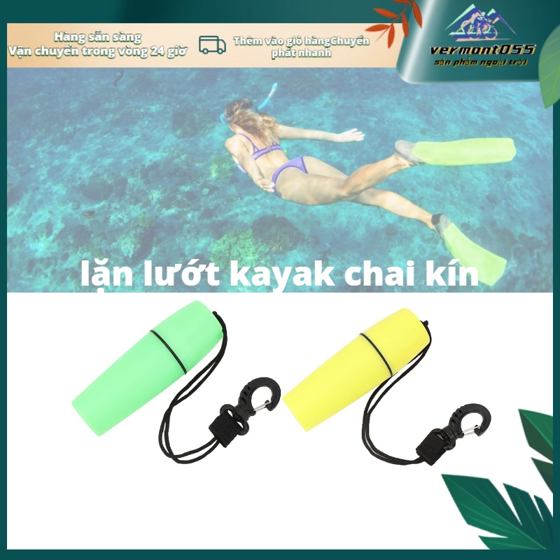 Hàng Hot Bình đựng nước niêm phong di động có khóa để lặn với bình dưỡng khí Lặn với ống thở Hàng giao ngayVermont055