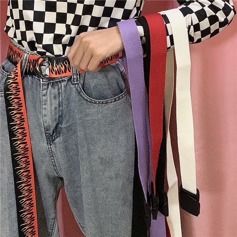 Thắt Lưng Phong Cách Harajuku Cá Tính Màu Sắc Đơn Giản 22808