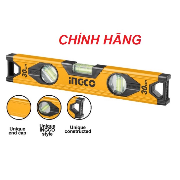 [Mã LIFE1404ALL50K giảm 10% đơn 200K] ĐỒ NGHỀ INGCO Thước thủy HSL18030 - HSL18040 - HSL18060 (Cam kết Chính Hãng 100%)