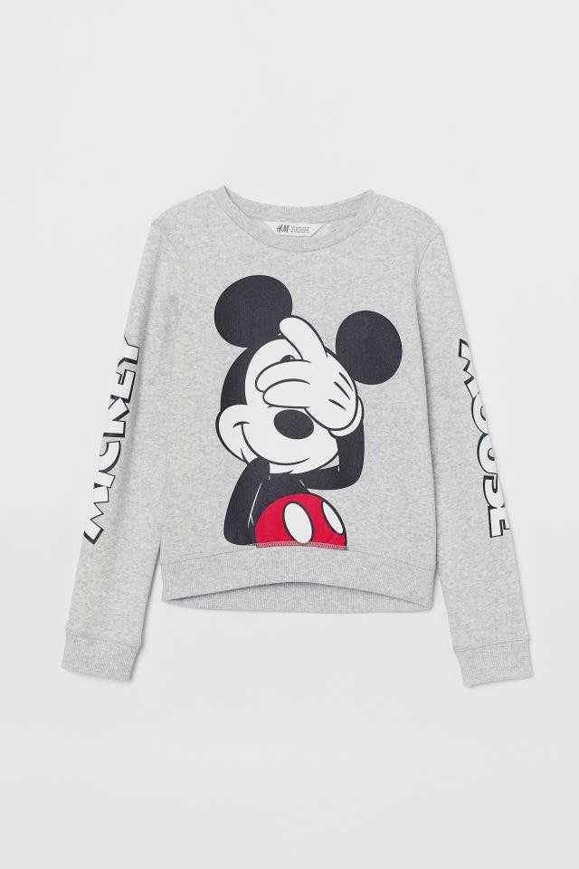 Aó nỉ HM ghi mickey che mắt ❤️ FREESHIP ❤️ Aó nỉ HM ghi mickey che mắt cho bé