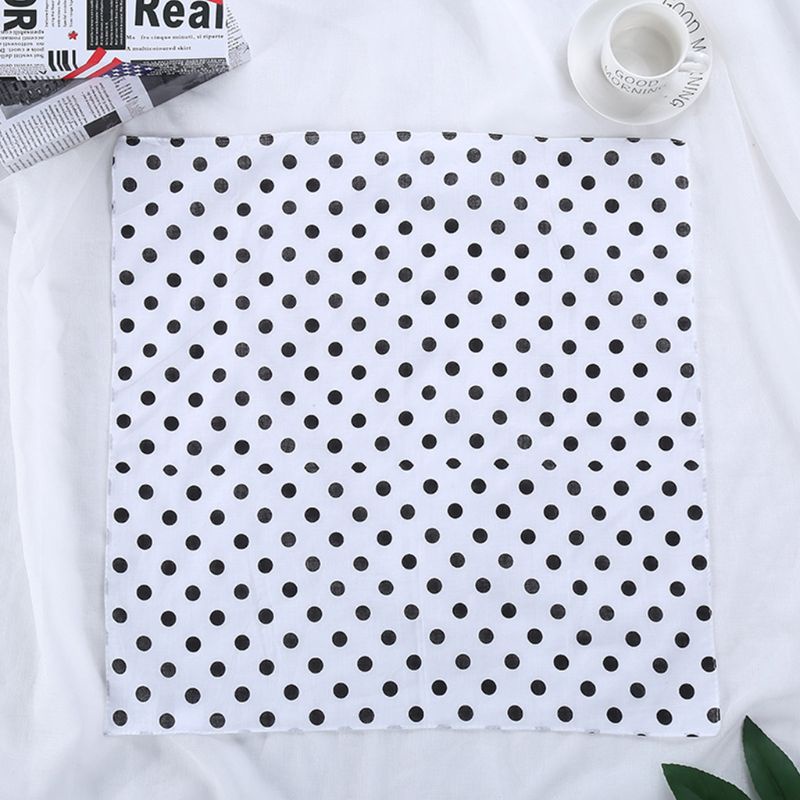 Khăn Choàng Cổ Vuông Họa Tiết Chấm Bi Phong Cách Cao Bồi Cho Nam Và Nữ