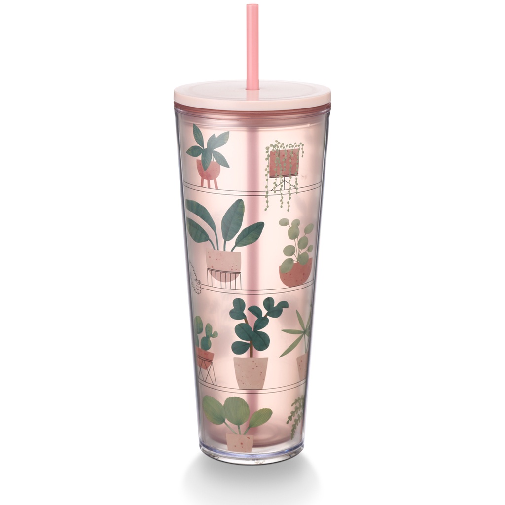 Ly Cold Cup Starbucks 24Oz  Plastic Home Greenery