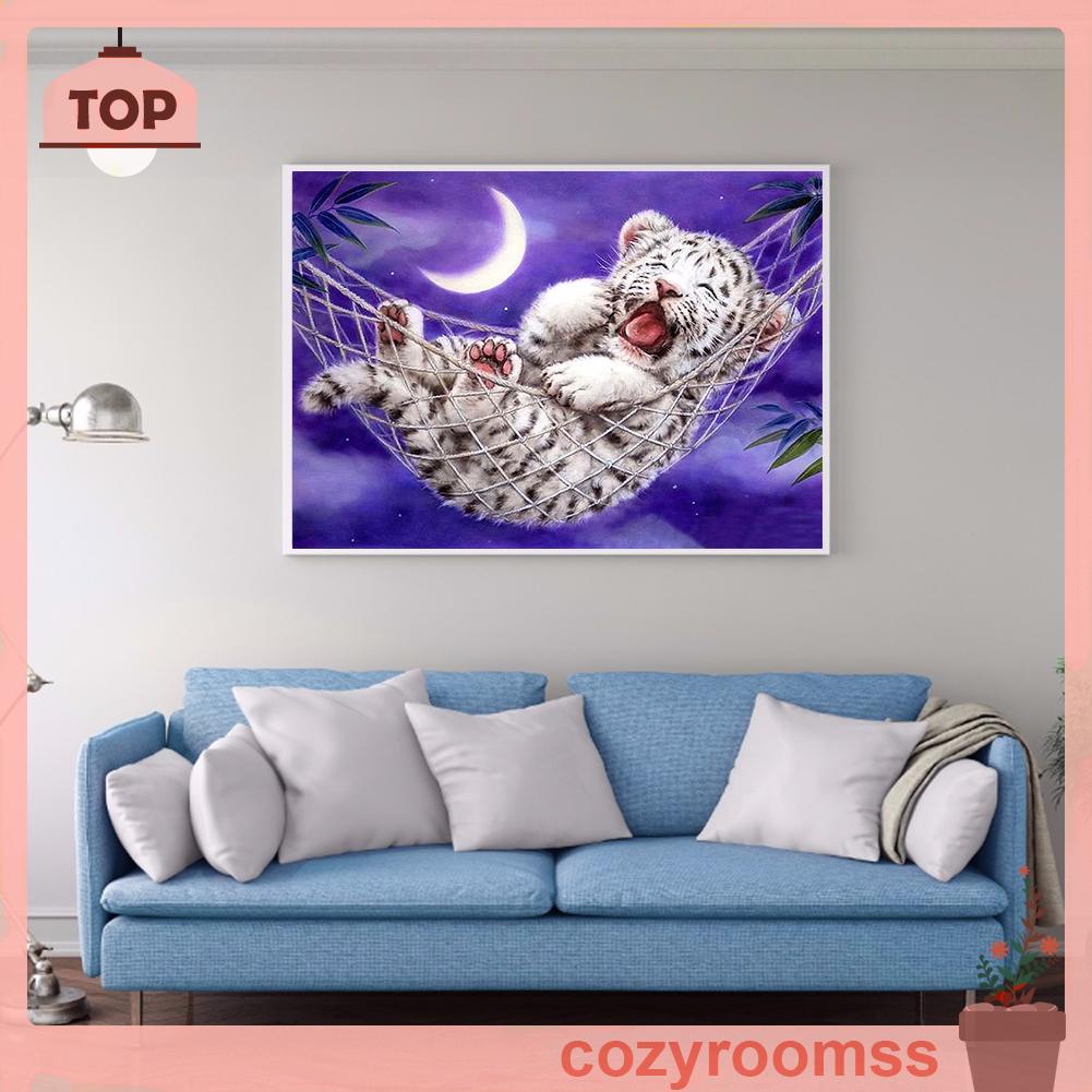 Tranhđính đá đầy đủ dụng cụ 5D DIY hình vẽ hổ con