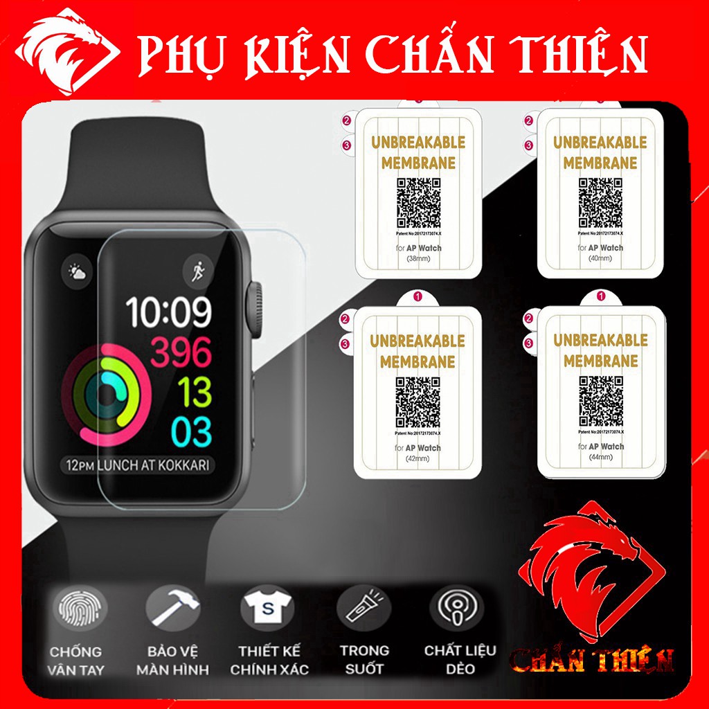 Miếng dán Pff applewatch 38 / 40 /42 /44 mm Siêu Dẻo Chống Trầy Xước hiệu quả