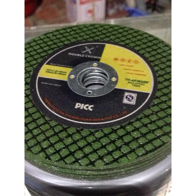 Bộ 10 lưỡi cắt xanh phi 100, đá cắt lắp máy cầm tay