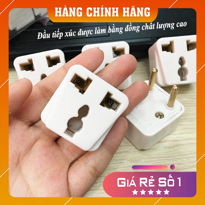 Phích Cắm Điện VINAKIP Chuyển Đổi Ổ 2 Chấu Thành 3 Chấu 10A-250V Tiện Dụng - smartlife.247