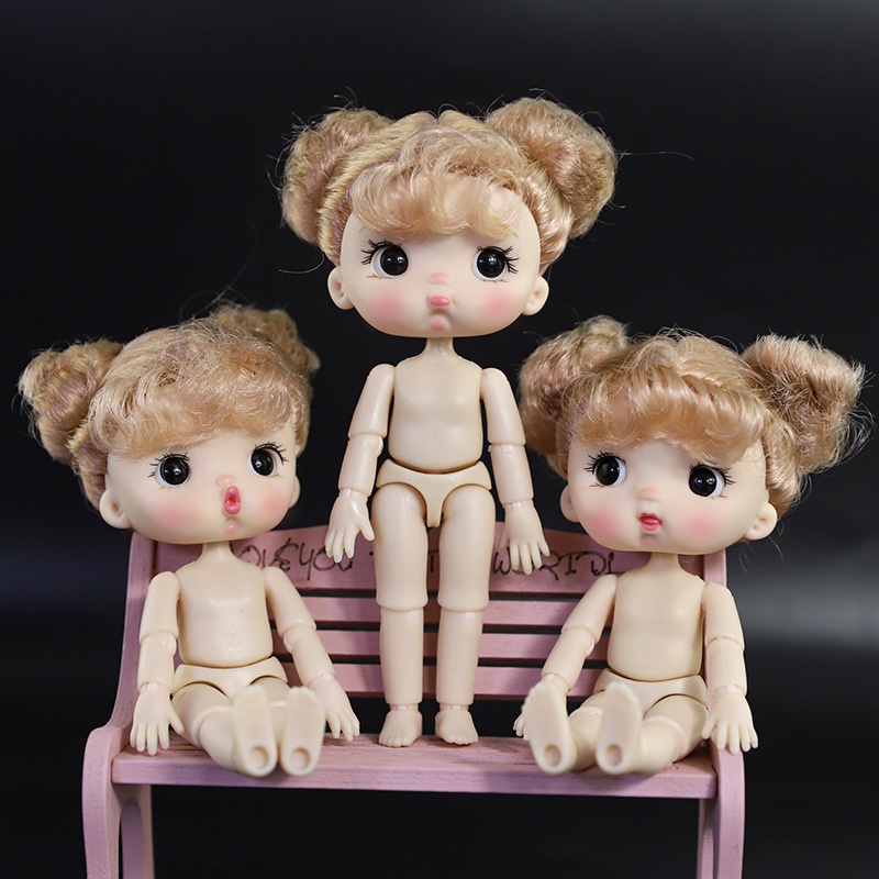 Búp Bê BJD 12 BJD 12.8cm Mắt 3D 12 Khớp Động Kèm Khớp Nối Và Khớp Nối