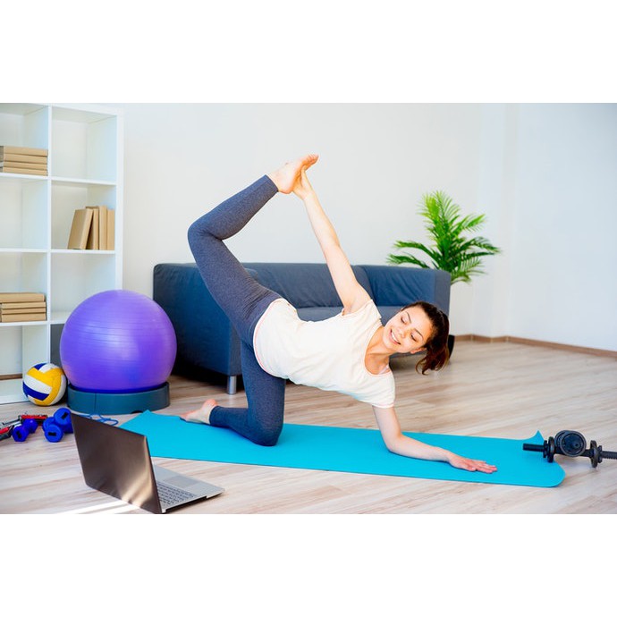 Thảm Tập Yoga 2 lớp Cao Cấp Loại 1 (Tặng kèm dây buộc thảm).Túi chống nước!