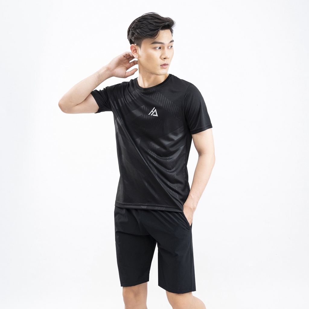 Bộ quần áo nam tay ngắn mùa hè DINO SPORTS quần áo mùa hè dáng thể thao chất thun lạnh hoạt động thoải mái