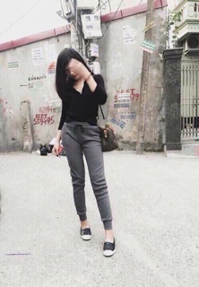 Quần jogger thun tăm