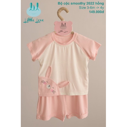 Lil liitle love - Bộ cộc vải petit mềm mát cho bé 9-16kg