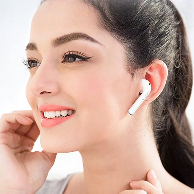 Tai Nghe Bluetooth Không Dây Nhét Tai I12 Kiêm Pin Sạc Dự Phòng HihaShop01
