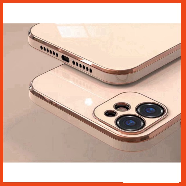 Ốp dẻo viền vuông giả IPhone 12 bảo vệ camera | BigBuy360 - bigbuy360.vn