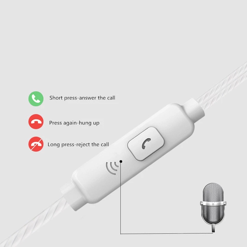 Tai nghe nhét tai TZUZL S12 giắc 3.5mm âm thanh siêu trầm có micro nhiều màu tùy chọn