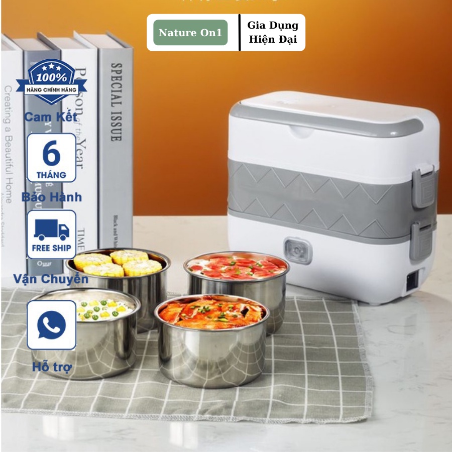 Hộp Cơm Cắm Điện Giữ Nhiệt 2 Tầng Cao Cấp Mẫu Mới Nhất Có Bảo Hành