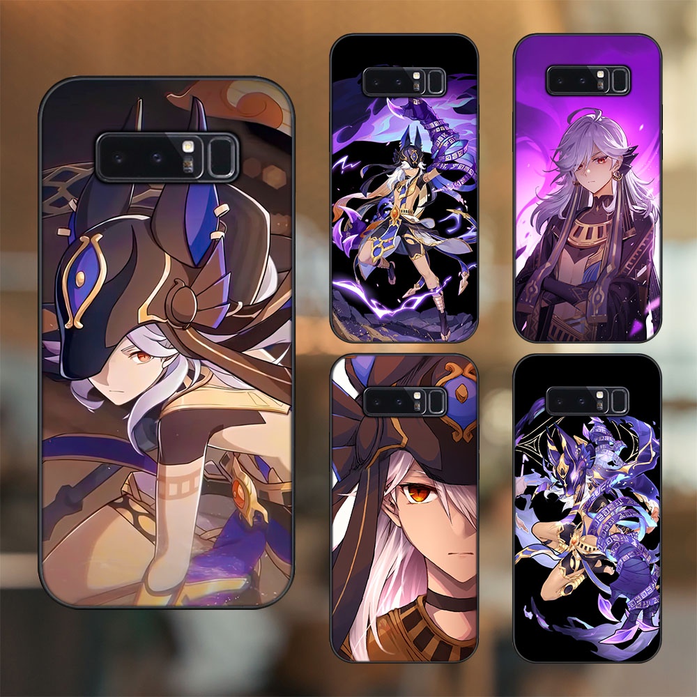 Ốp lưng Samsung Note 8 viền đen in hình Cyno Genshin Impact