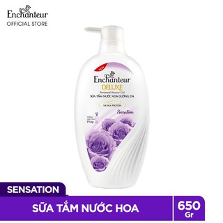 Sữa tắm trắng và dưỡng ẩm Enchanteur 650gr