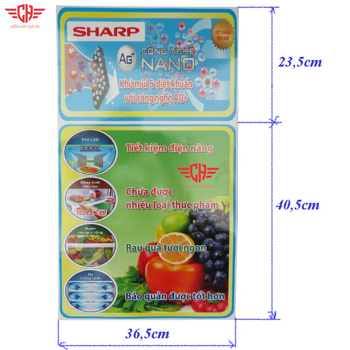 TEM DÁN TỦ LẠNH SHAPR