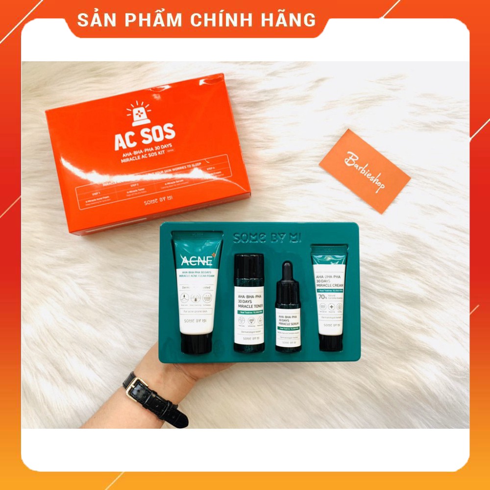 SET 4 MÓN SOME BY MI AC SOS ĐỎ
