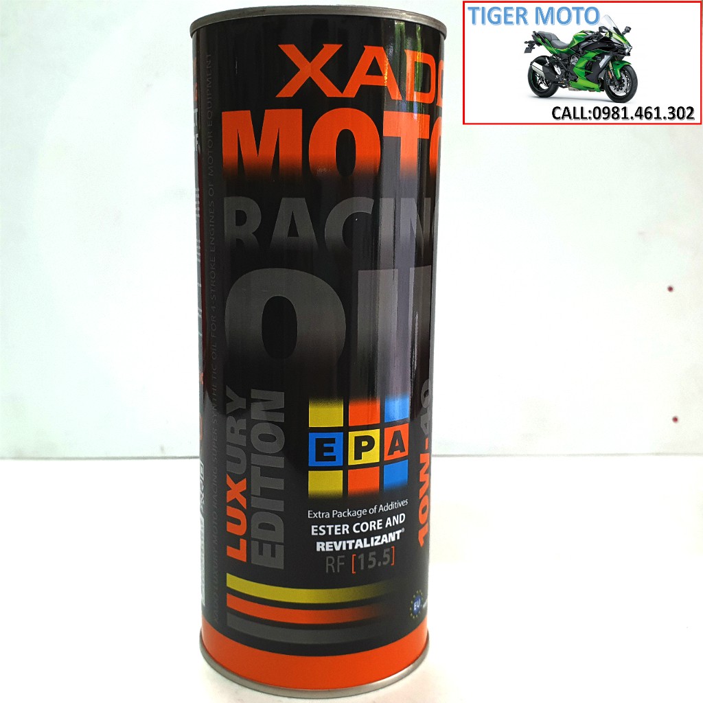 Nhớt siêu cao cấp XADO Moto Racing Oil Revitalizant 10w40